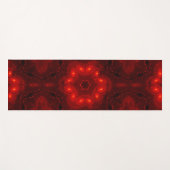 ダークレッドブルゴーシックレーススノーフレーク ヨガマット (正面(横))
