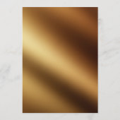 ダークレッドブルゴーニュフローラ金ゴールドフラットサンキューカード サンキューカード (裏面)