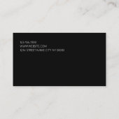 ダークレッドプロフェッショナルソングライターミュージシャン 名刺 (裏面)