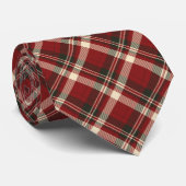 ダークレッドホリデイテーマ ネクタイ (ロール)
