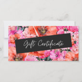 ダークレッドポピーフローラギフト券 (正面)