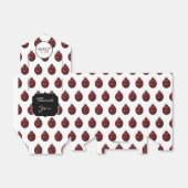 ダークレッドラディバグフェイクグリッタースパークルズモノグラム フェイバーボックス (折り畳みなし)