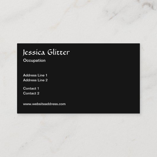 ダークレッドラディバグフェイクグリッタースパークルズモノグラム 名刺 (裏面)