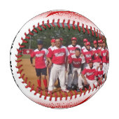 ダークレッドレトロフォトベースボールスポーツ 野球ボール (正面左)