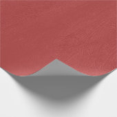 ダークレッドヴィンテージレザーパターン ラッピングペーパー (角)