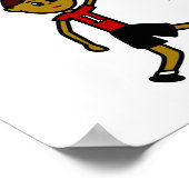 ダークレッド女子バスケットボール ポスター (角)