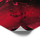 ダークレッド抽象芸術テクスチャデザインポスター ポスター (角)