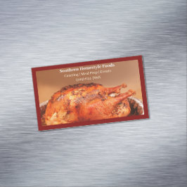 ダークレッド自家型調理トルコ調理済み食品 マグネット名刺