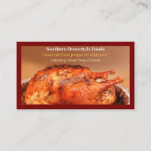 ダークレッド自家型調理トルコ調理済み食品 名刺 (正面)