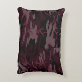 ダークレッド迷彩柄 アクセントクッション (裏面(縦))