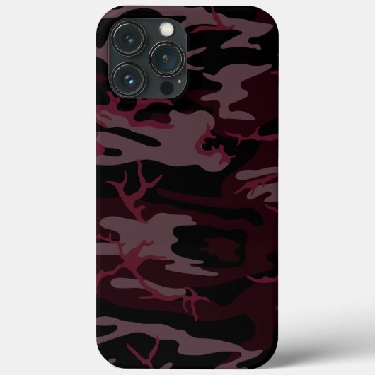 ダークレッド迷彩柄 Case-Mate iPhoneケース (裏面)