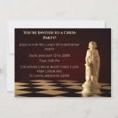 ダークレッド30th誕生日パーティーチェス司教 招待状 (正面)