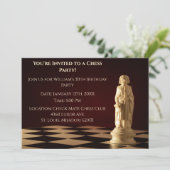 ダークレッド30th誕生日パーティーチェス司教 招待状 (スタンド正面)