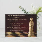 ダークレッド30th誕生日パーティーチェス王 招待状 (スタンド正面)