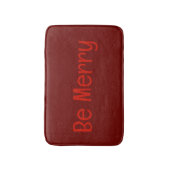 ダークレッド「ビー」メリーバスマット(オプション文字付) バスマット (正面縦)