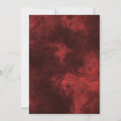 ダークレッド·ホール·スモーク·マ結婚ーブルズ 招待状 (裏面)