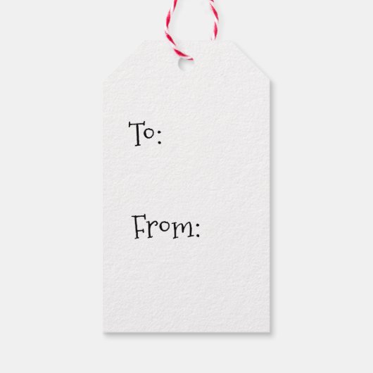 ダークレッド・メリークリスマスギフトラベル ギフトタグ (裏面)