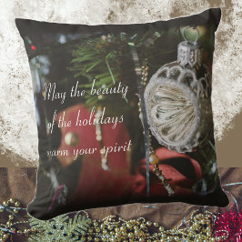 ダークレトロクリスマスツリー クッション