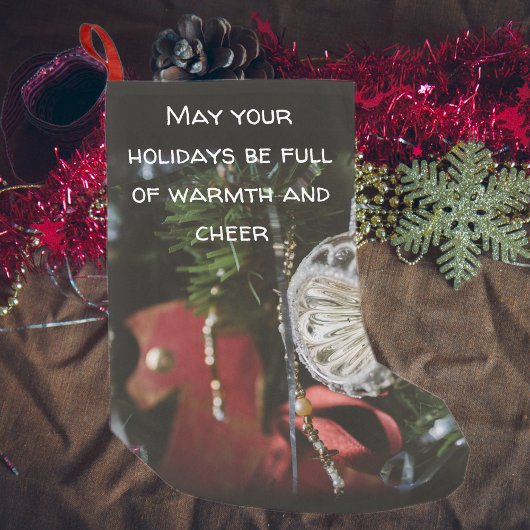 ダークレトロクリスマスツリー スモールクリスマスストッキング