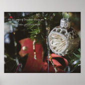 ダークレトロクリスマスツリー ポスター (正面)