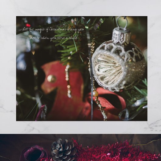 ダークレトロクリスマスツリー ポスター