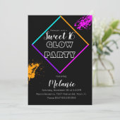 ダークレーザーの甘い16ネオン数々のグロー絵を描 招待状 (スタンド正面)