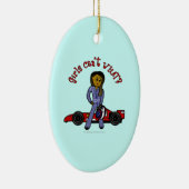 ダークレースカードライバーガール セラミックオーナメント (右)