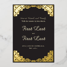 ダークロイヤリティ結婚式招待状