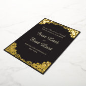 ダークロイヤリティ結婚式招待状 箔招待状 (回転した状態)