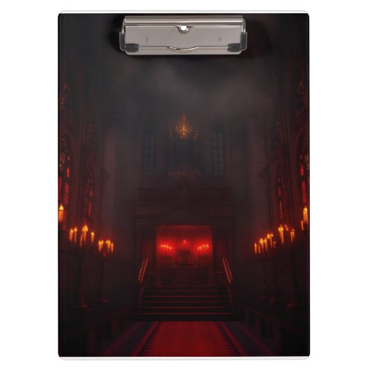 ダークロイヤルハロウィーンゴシックデザイン クリップボード (正面)