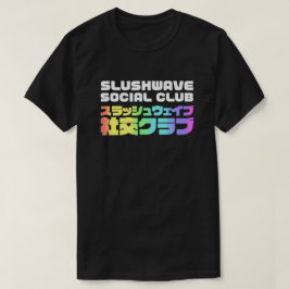 ダークロゴの上にスルーズウェーブソーシャルクラブスクエアJr Tシャツ