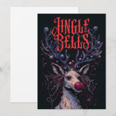 ダークロックアンドロールユニーククリスマスカード シーズンカード (正面/裏面)