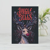 ダークロックアンドロールユニーククリスマスカード シーズンカード (スタンド正面)