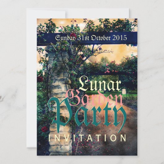 ダークロマンスガーデンパーティの招待状 招待状 (正面)