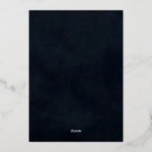 ダークロマンスフェアユタリームーディフローラ結婚フレーム 箔招待状 (裏面)