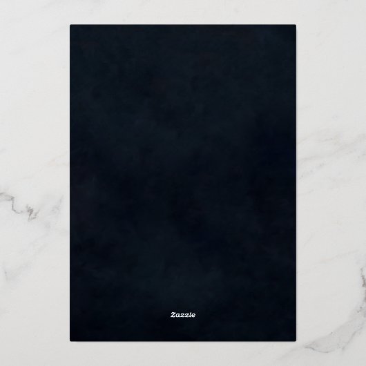 ダークロマンスフェアユタリームーディフローラ結婚フレーム 箔招待状