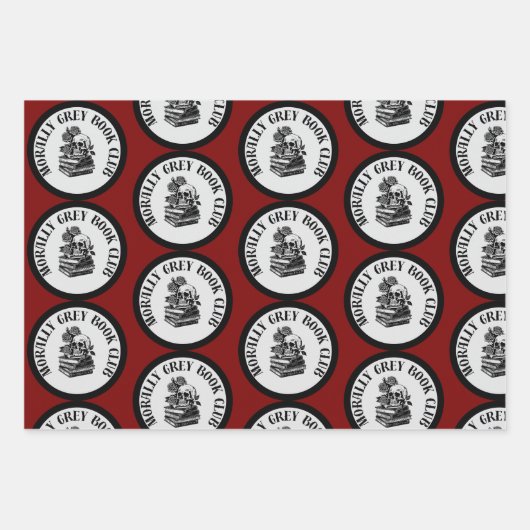 ダークロマンスブックラッピング紙 ラッピングペーパーシート (正面)