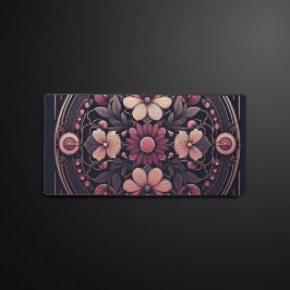 ダークロマンスブルゴーニュアールデコフローラ夏 デスクマット