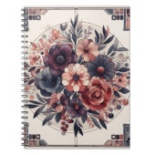 ダークロマンスブルゴーニュアールデコフローラ夏 ノートブック (正面)