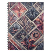 ダークロマンスブルゴーニュアールデコフローラ夏 ノートブック (正面)