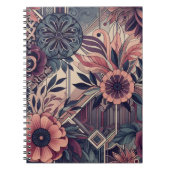 ダークロマンスブルゴーニュアールデコフローラ夏 ノートブック (正面)