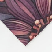 ダークロマンスブルゴーニュアールデコフローラ夏 フリースブランケット (角)