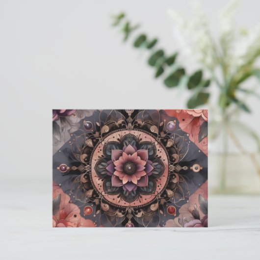 ダークロマンスブルゴーニュアールデコフローラ夏 ポストカード (スタンド正面)