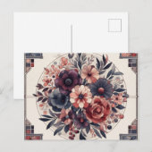 ダークロマンスブルゴーニュアールデコフローラ夏 ポストカード (正面/裏面)