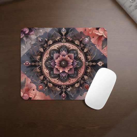 ダークロマンスブルゴーニュアールデコフローラ夏 マウスパッド