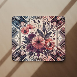 ダークロマンスブルゴーニュアールデコフローラ夏 マウスパッド