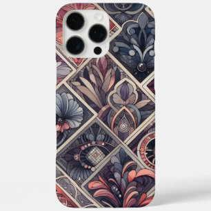 ダークロマンスブルゴーニュアールデコフローラ夏 iPhone 16 PRO MAXケース