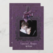 ダークロマンス結婚式招待状 招待状 (正面/裏面)