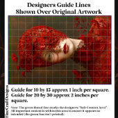 ダークロマンス赤レースマスクされた女性CW7Rデコページ 薄葉紙