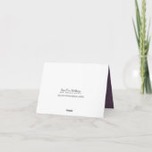 ダークロマンス ウェディング - サンクス サンキューカード (裏面)